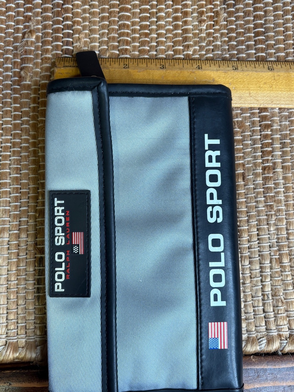 Vintage 90’s Ralph Lauren Polo Sport Wallet Silver Black - Picture 11 of 12